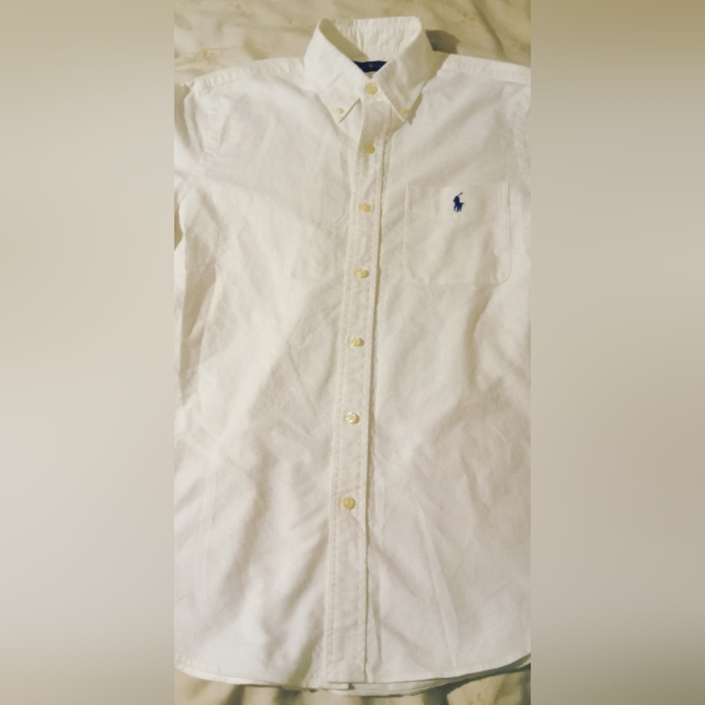 Polo Ralph Lauren short sleeve shirt classic with pony logo in White